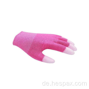 Hespax pu finger beschichtete kohlenstofffaser geschichtete Handschuh